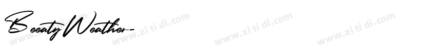 BeeatyWeather字体转换