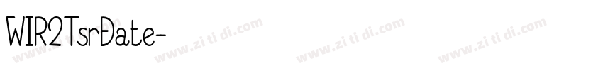 WIR2TsrDate字体转换