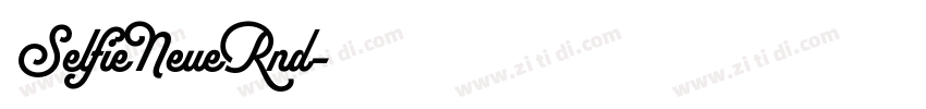 SelfieNeueRnd字体转换