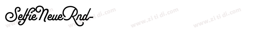 SelfieNeueRnd字体转换
