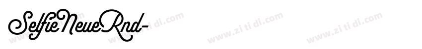 SelfieNeueRnd字体转换