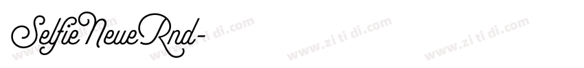 SelfieNeueRnd字体转换