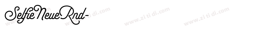 SelfieNeueRnd字体转换