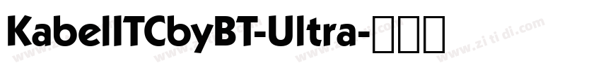KabelITCbyBT-Ultra字体转换