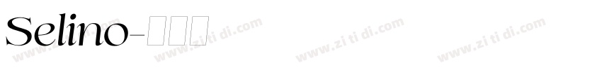 Selino字体转换
