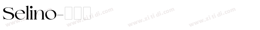 Selino字体转换