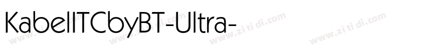 KabelITCbyBT-Ultra字体转换