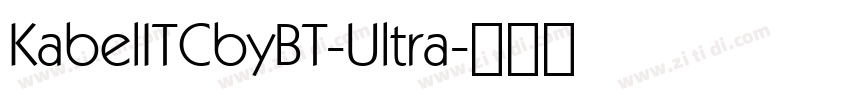 KabelITCbyBT-Ultra字体转换