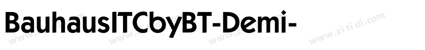 BauhausITCbyBT-Demi字体转换