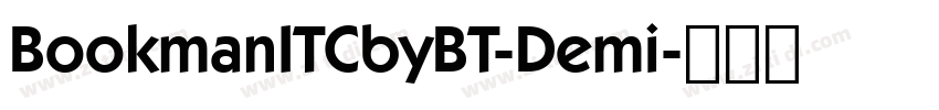 BookmanITCbyBT-Demi字体转换