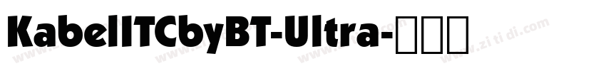 KabelITCbyBT-Ultra字体转换
