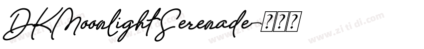 DKMoonlightSerenade字体转换