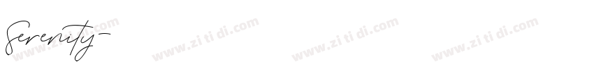 Serenity字体转换