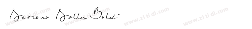 SeriousSallyBold字体转换