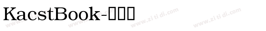 KacstBook字体转换