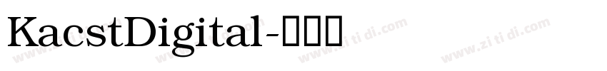 KacstDigital字体转换