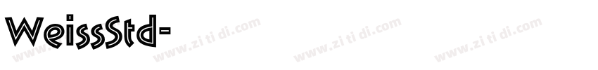 WeissStd字体转换