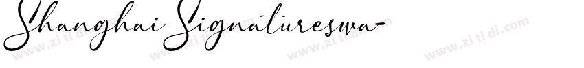 ShanghaiSignatureswa字体转换