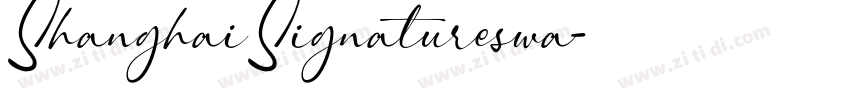 ShanghaiSignatureswa字体转换