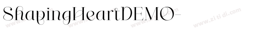 ShapingHeartDEMO字体转换