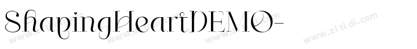 ShapingHeartDEMO字体转换