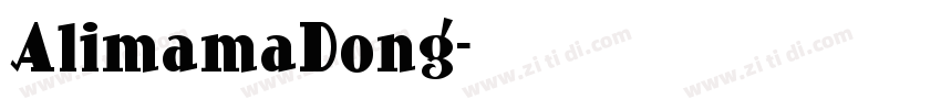 AlimamaDong字体转换