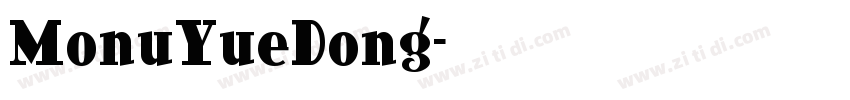 MonuYueDong字体转换