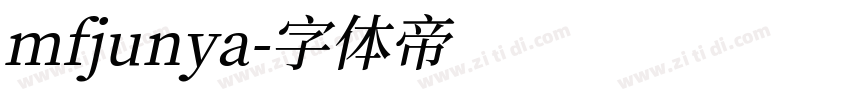 mfjunya字体转换