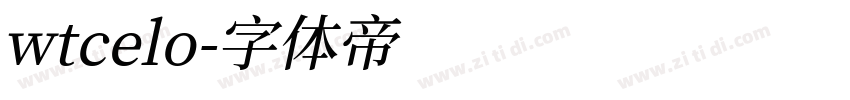 wtcelo字体转换