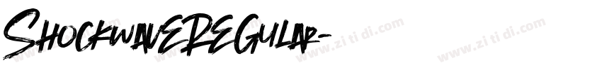 ShockwaveRegular字体转换 ShockwaveRegular字体转换