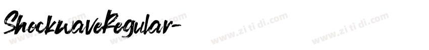 ShockwaveRegular字体转换 ShockwaveRegular字体转换