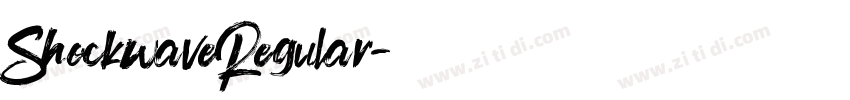 ShockwaveRegular字体转换 ShockwaveRegular字体转换