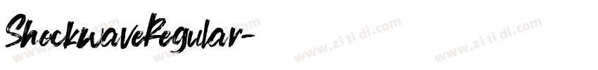 ShockwaveRegular字体转换 ShockwaveRegular字体转换