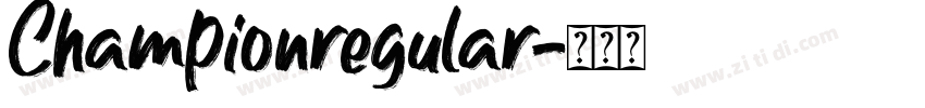 Championregular字体转换