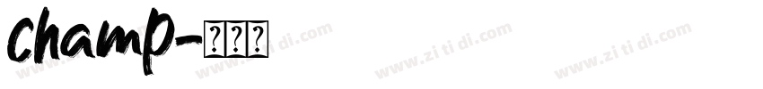 champ字体转换