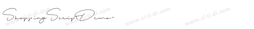 ShoppingScriptDemo字体转换