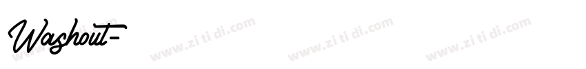 Washout字体转换