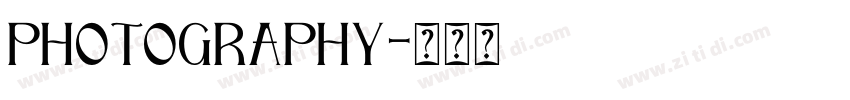 photography字体转换