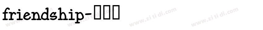 friendship字体转换