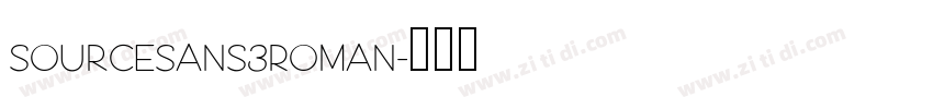 SourceSans3Roman字体转换