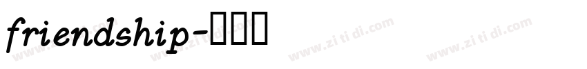 friendship字体转换
