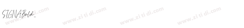 SIGNABold字体转换