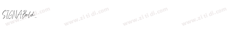 SIGNABold字体转换