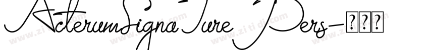ActerumSignaTurePers字体转换