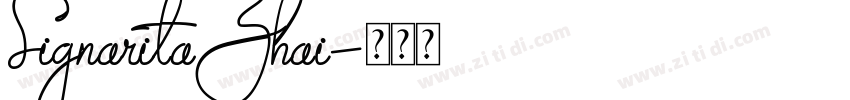 SignaritaZhai字体转换