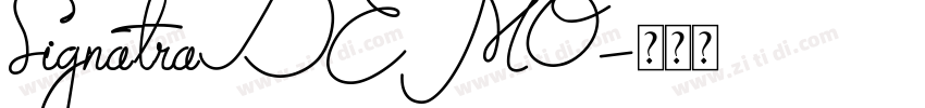 SignatraDEMO字体转换