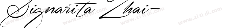 SignaritaZhai字体转换