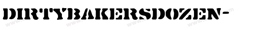 dirtybakersdozen字体转换