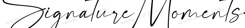 SignatureMoments字体转换