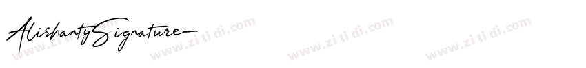 AlishantySignature字体转换